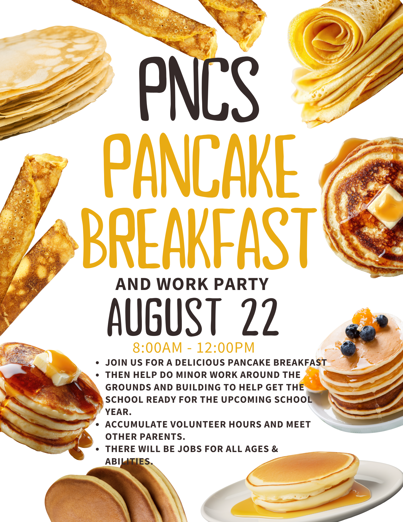 Pancake Breakfast & Work Party